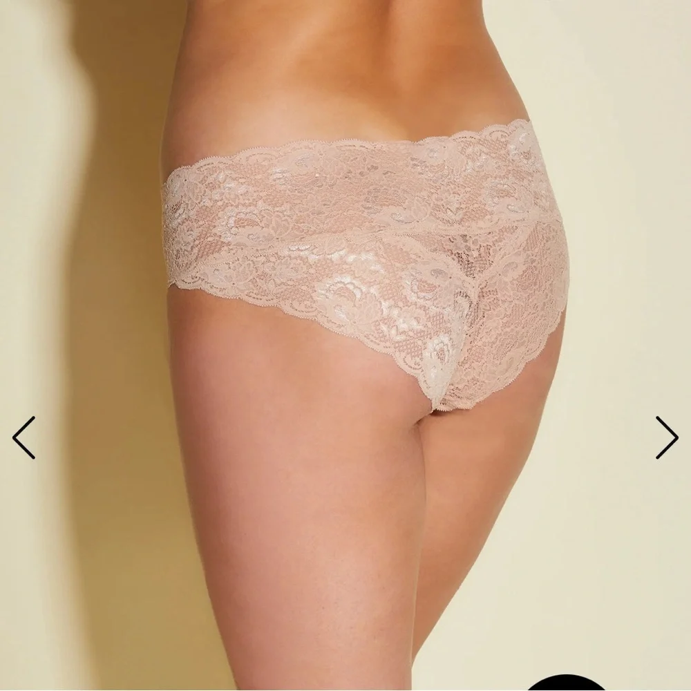 NWT Cosabella panties lace  blush 1x made in Italy stretch - Picture 5 of 6